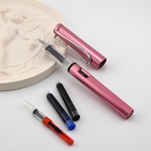 Ручка перьевая Gift, EF 0,38 мм, розовая