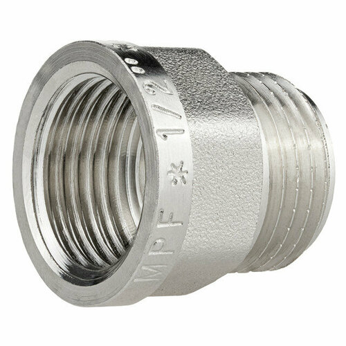 Переходник MPF под прокладку 12 ВРНР с ребордой для гибкой подводки латунь резьба 576₽