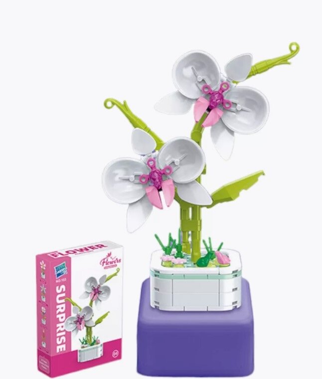 Конструктор Цветок орхидеи D8 138 деталей