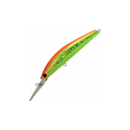 фото Воблер bassday sugar minnow sg 90f fl-396 lime orange ayu