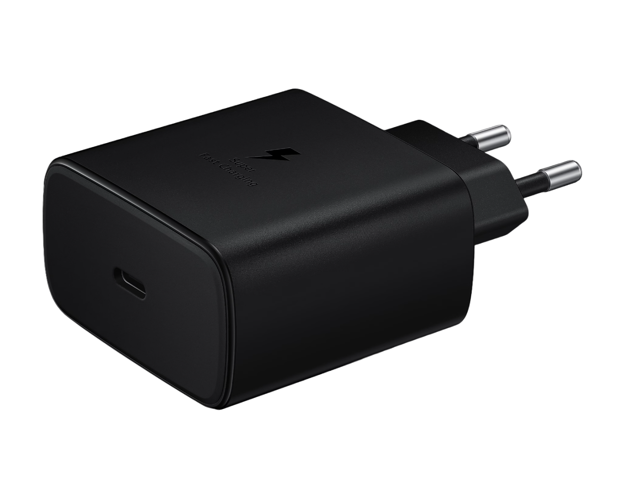 Сетевое зарядное устройство Samsung EP-TA845 + кабель USB Type-C, 45 Вт, черный — фото 1