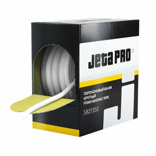 Валик поролоновый самоклеящийся эластичный круглый 13 мм х 50 м JETAPRO 5821350 /1 шт/