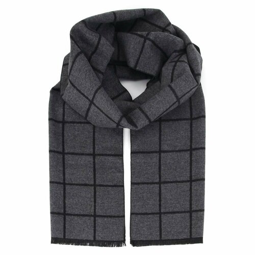 фото Шарф lekiko,183х31 см, единый, черный