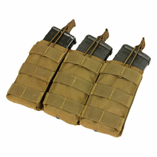 Подсумок Condor Triple M4/M16 Magazine Pouch coyote brown нейлоновый корпус gl core для ar14 m4 m16 akgel blaster аксессуары aeg gen9 коробка передач