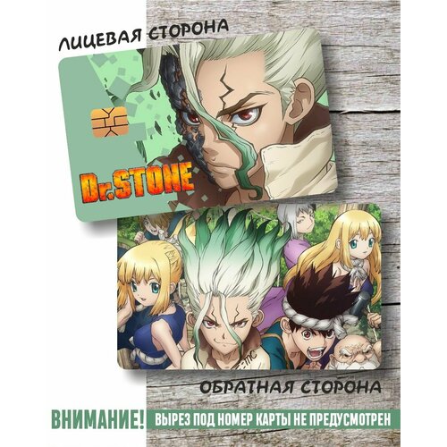 Наклейка на карту аниме Доктор Стоун