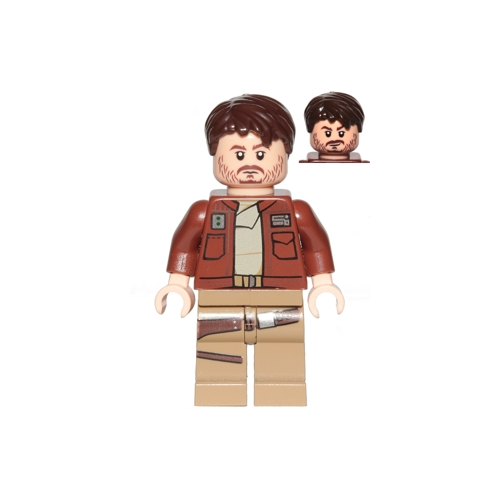 Минифигурка Lego Cassian Andor (Reddish Brown Jacket) sw0813