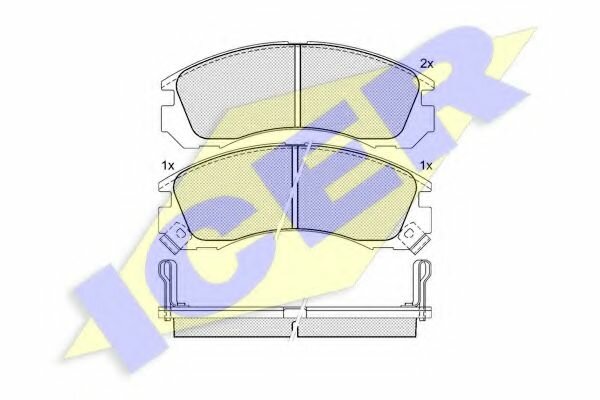 Колодки тормозные дисковые перед Icer 140979