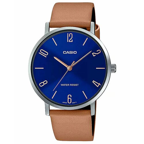 фото Наручные часы casio collection, коричневый
