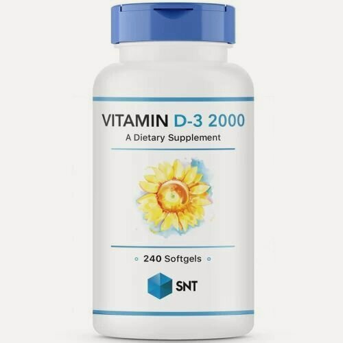 Изображение товара SNT Vitamin D-3 2000 IU / Витамин Д3 2000 ЕД (240 гел. капс)