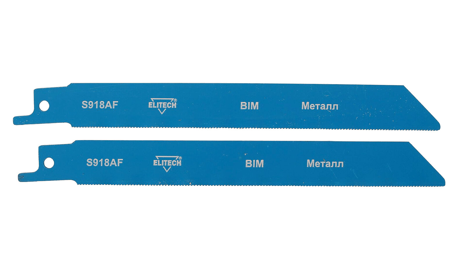 Полотно для сабельной пилы ELITECH 2 штуки BIM 130мм рез металл чистый пропил