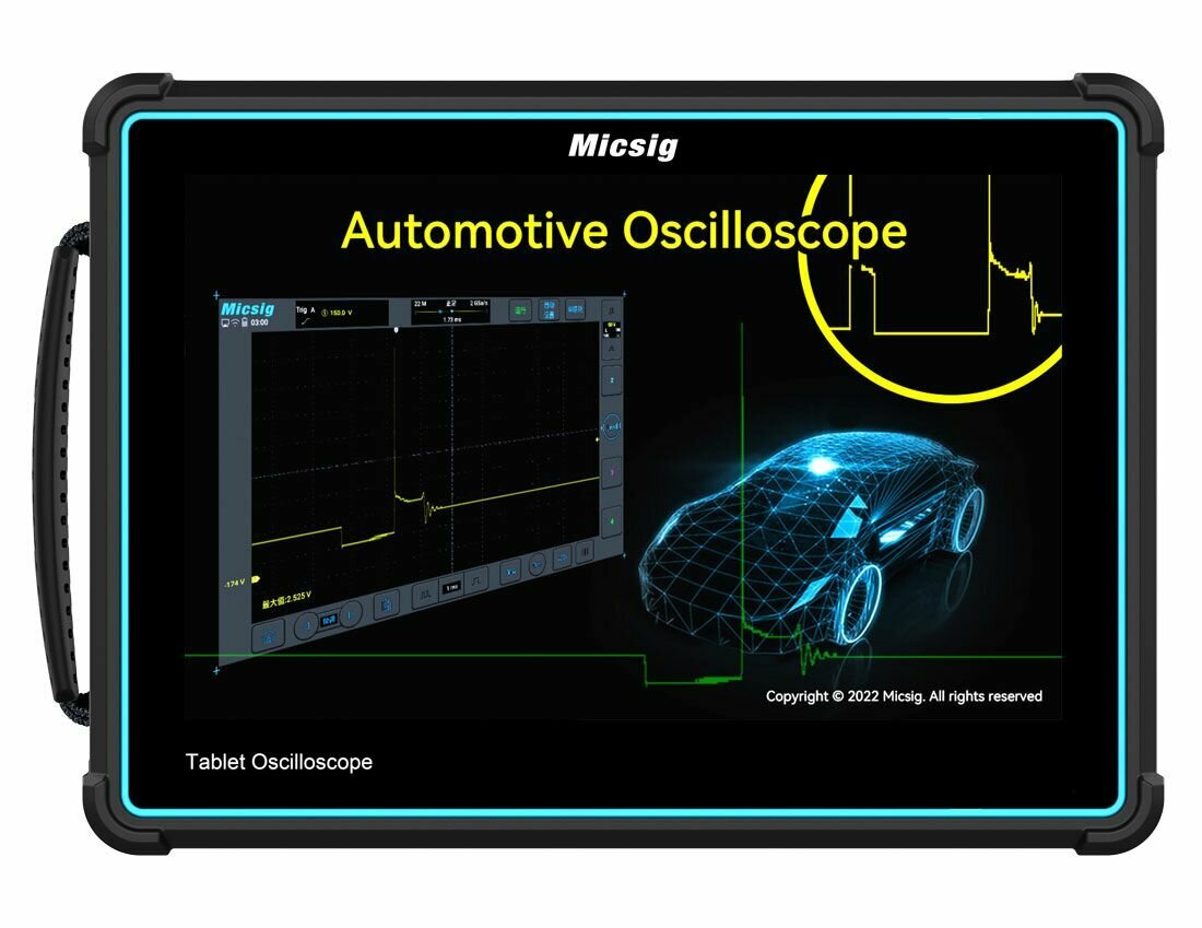 Осциллограф автомобильный цифровой Micsig ATO2004 планшетный (200 МГц 4 канала сенсорный экран аккумулятор wi-fi hdmi)