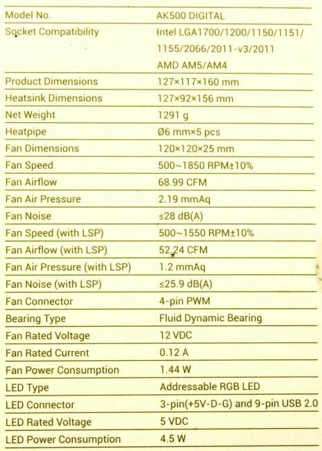 Кулер Deepcool LGA20XX/1700/1200/115X/AM5/AM4 (120mm fan, 500-1850rpm, 68.99 CFM,  28dBA, 4-pin PWM) RET - фото №15