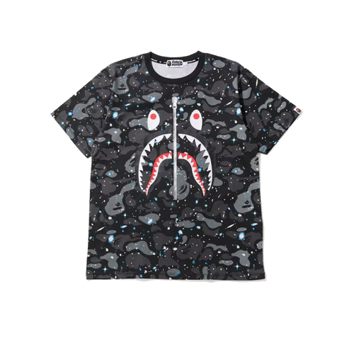 фото Футболка a bathing ape space camo shark tee, размер s, мультиколор, черный