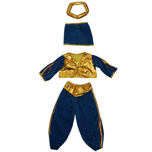 Карнавальный костюм детский Восточная красавица синяя LU7688-1 InMyMagIntri 104-110cm карнавальный костюм детский восточная танцовщица зеленый lu k303 inmymagintri 104 110cm
