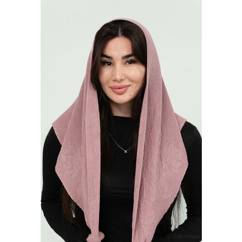 фото Шарф шапландия,30х30 см, one size, розовый