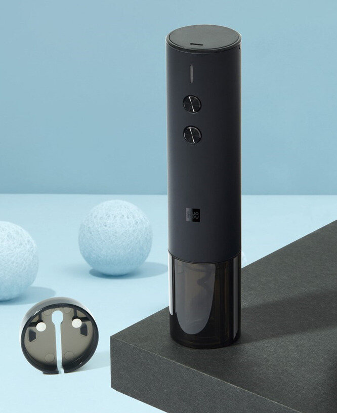 Изображение Электрический штопор HuoHou Electric Wine Bottle Opener в подарочной упаковке черный
