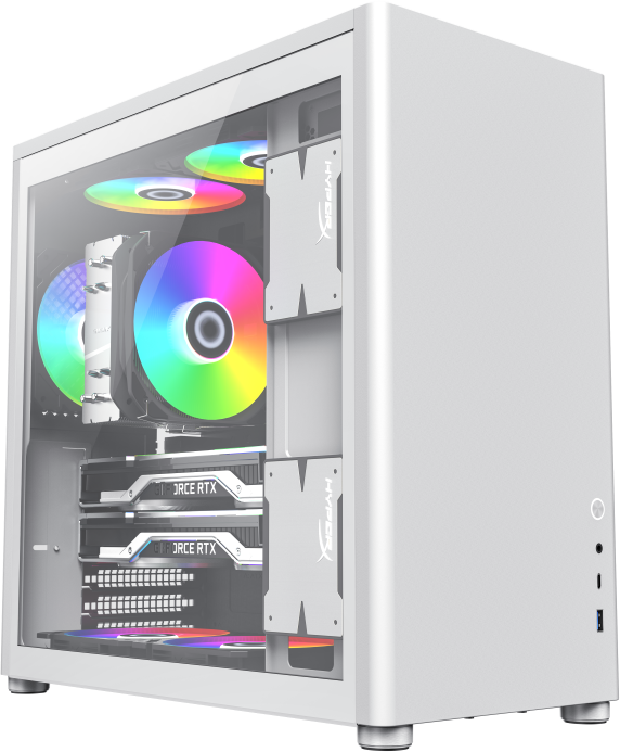 GameMax Spark Full White Компьютерный корпус mATX Spark Full White