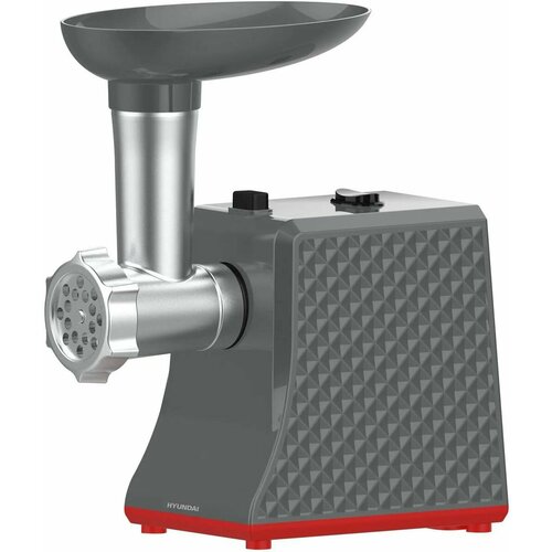 Мясорубка Hyundai HY-MG2114 1800Вт, графит/серебристый, с насадками — купить, цена, характеристики