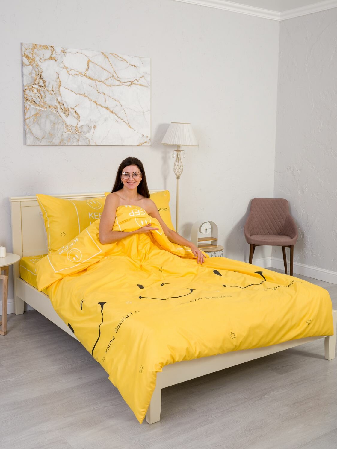 фото Постельное белье 1.5 спальный комплект Крал