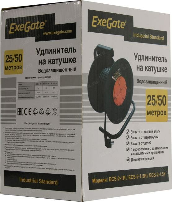 Удлинитель на катушке ExeGate - фото №11