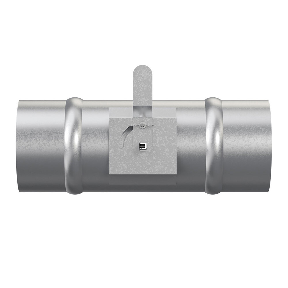 Дроссель-клапан для круглых воздуховодов d100 мм оцинкованный Era Pro