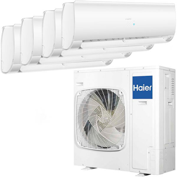 Мульти сплит-системы Haier 4U85S2SR5FA + AS25S2SF2FA-W x4 на четыре комнаты