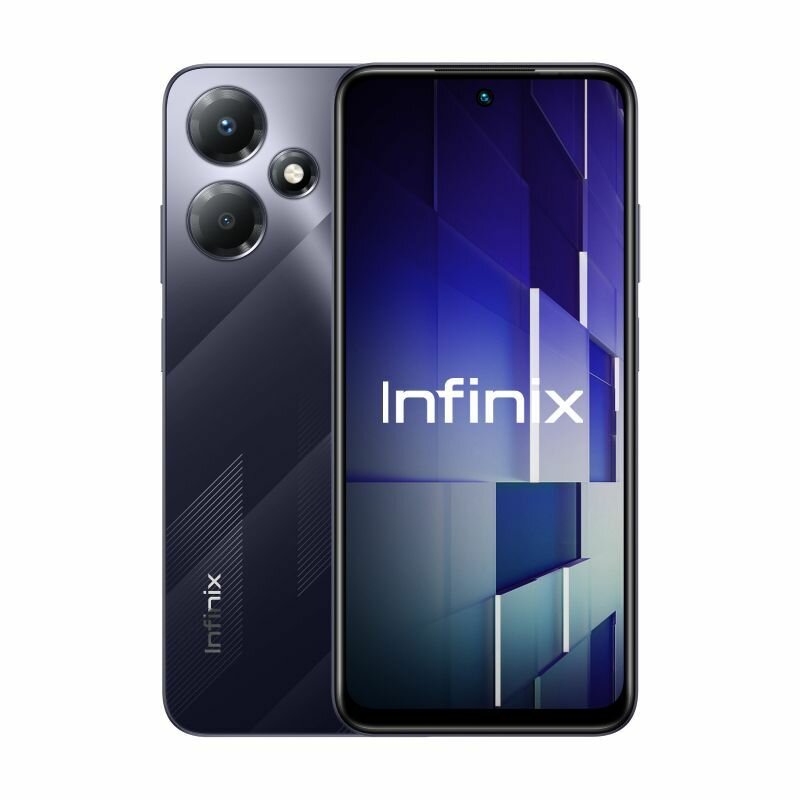 Смартфон Infinix Hot 30 Play X6835B 8/128Гб, 6.82" 1640*720, 4G, 16+8Мп, Mirage Black черный