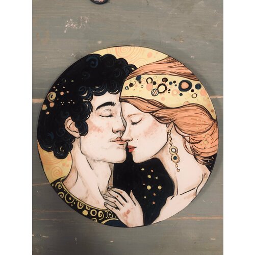 Тарелка декоративная «Поцелуй»