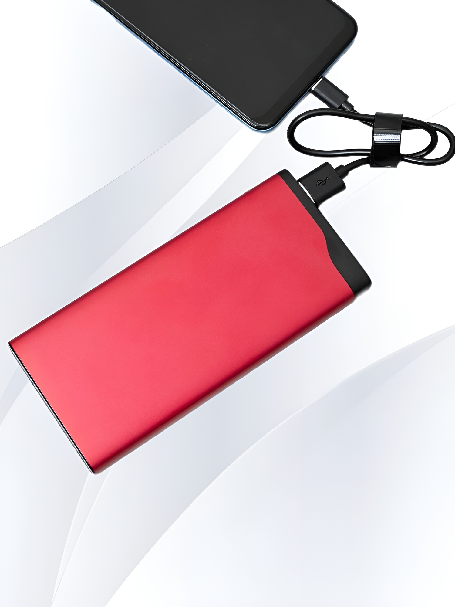 Внешний аккумулятор OLMIO QL-10, 10000mAh, red - фото №15