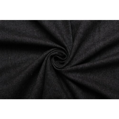Ткань Хлопок костюмный серо-чёрная ёлочка на байке, ш150см, 0,5 м
