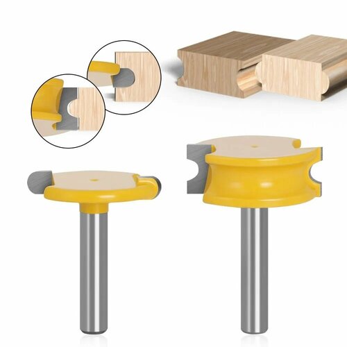 Набор фрез для обработки дерева 2 шт хвостовик 8 мм канавка и фреза 1590₽