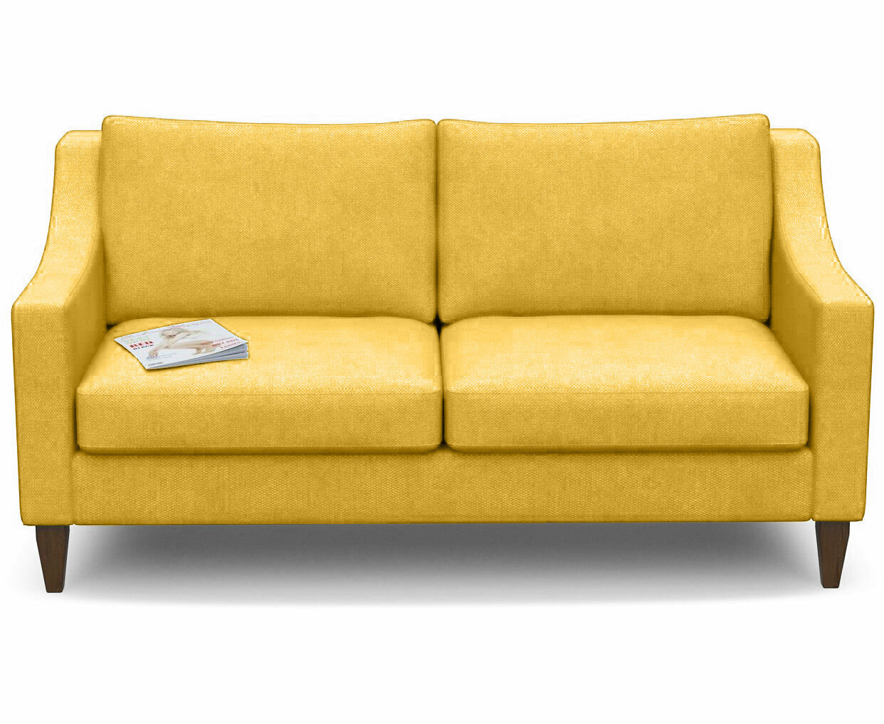 фото Прямой диван Иви 2-seat цвет Тёмно-серый Лофт