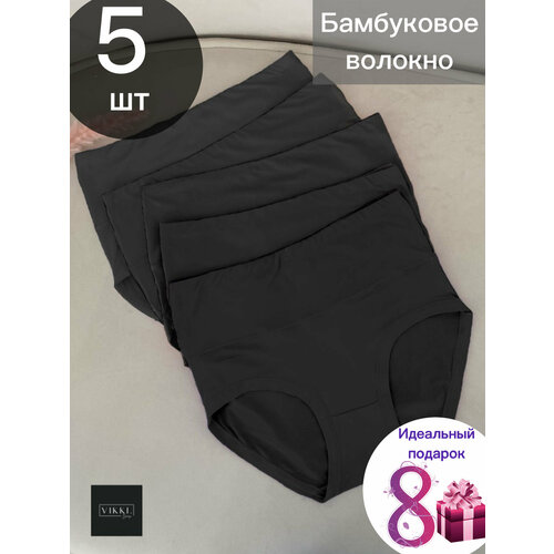 фото Трусы vikki., 5 шт., размер 50-52, черный