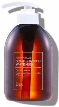 Tenzero Anti Hairloss Scalp Shampoo White Musk Шампунь против выпадения волос с белым мускусом, 500 мл