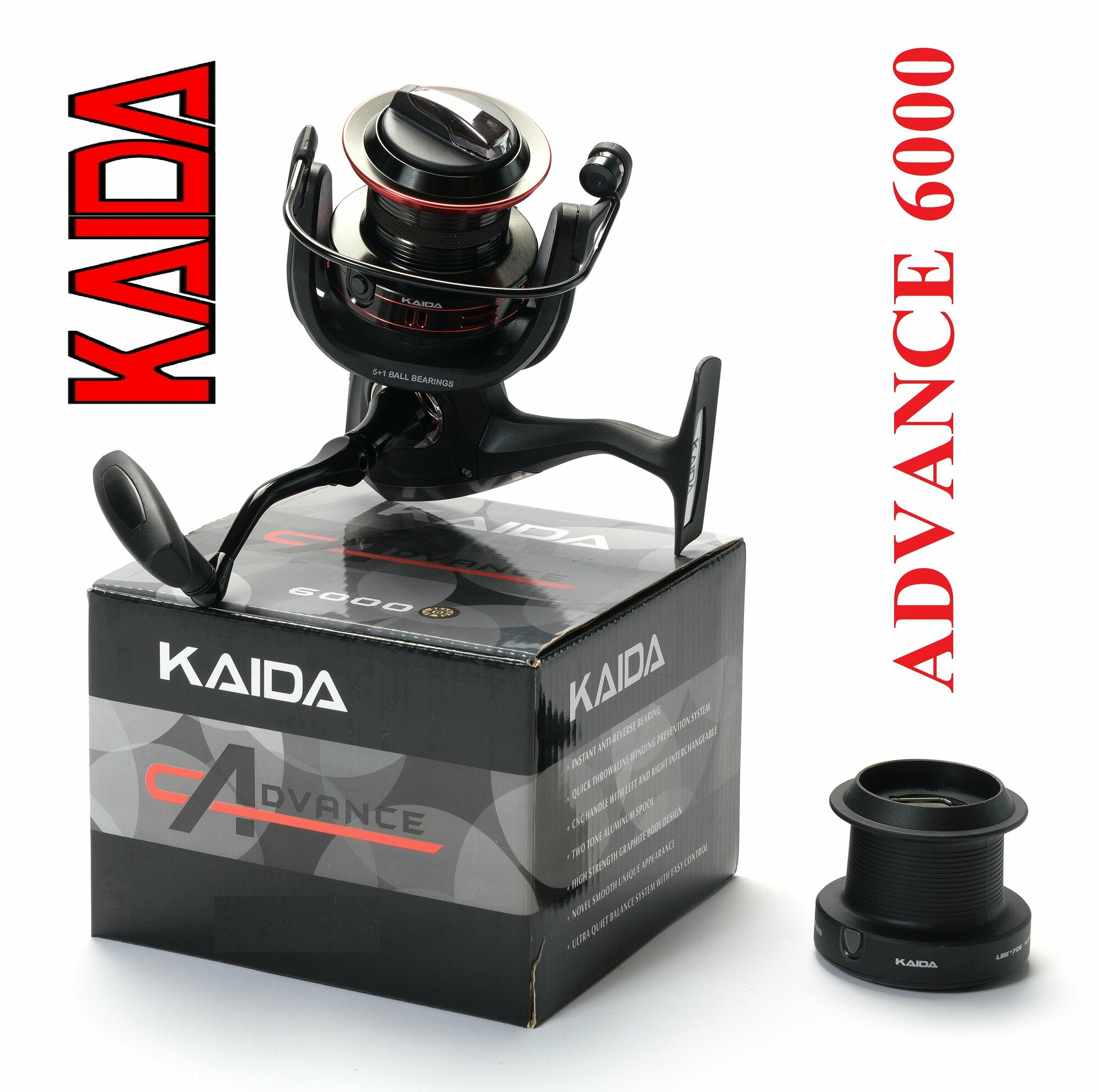 Катушка рыболовная Kaida ADVANCE 6000