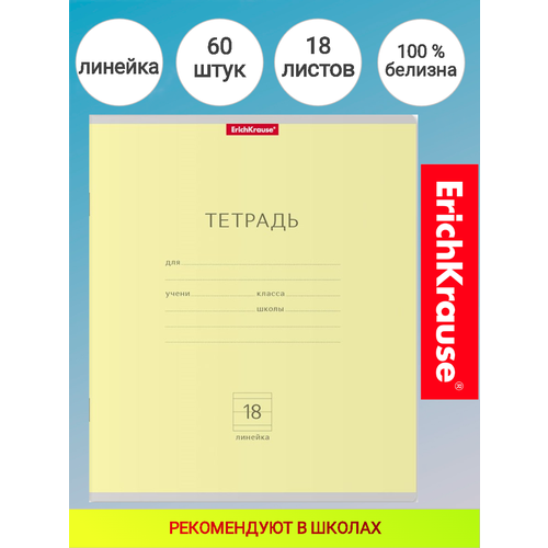 Тетрадь 18 листов в линейку ErichKrause® 