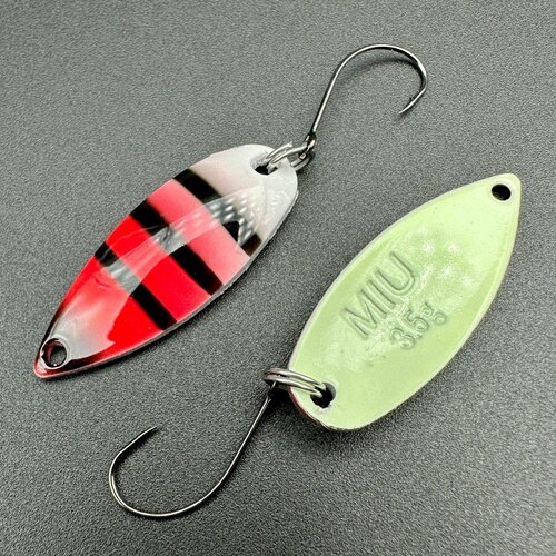 Блесна форелевая MIU Forest 3.5g микро колебалка ультралайт для спиннинга на форель, окунь, голавль, жерех, хариус, щуку, красноперку/ колеблющиеся блесна