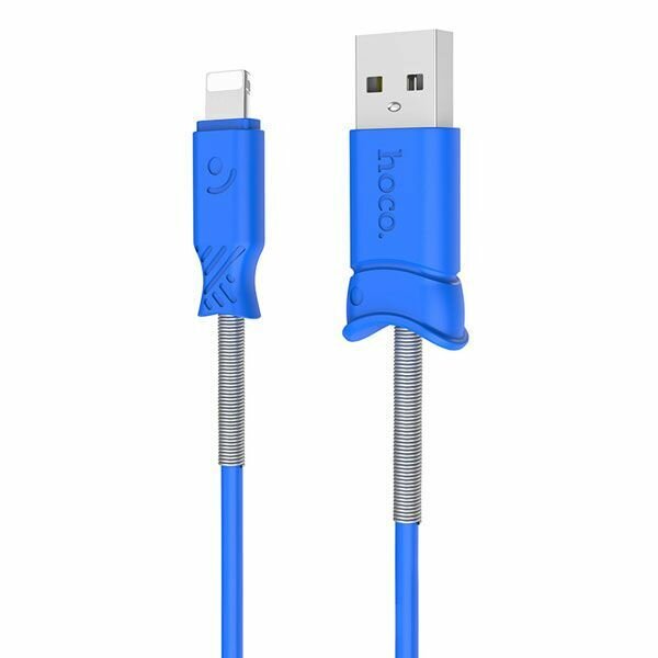 Кабель для iPhone iPad iPod, Hoco X24 Pisces Charging Data Cable For Apple, синий