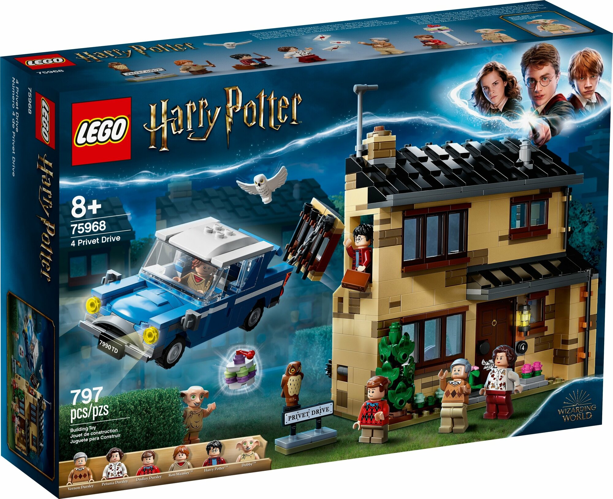 Конструктор LEGO Harry Potter 75968 Тисовая улица, дом 4, 797 дет.