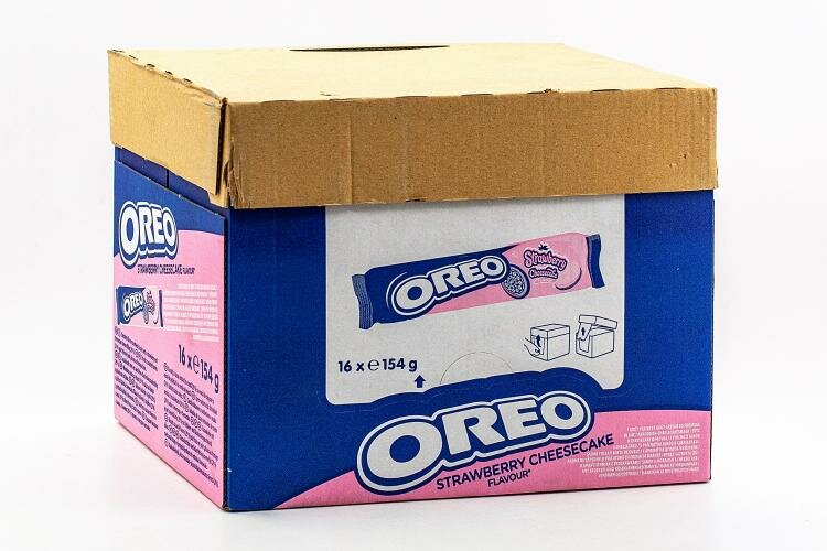 Печенье Oreo с начинкой Клубничный чизкейк 154 гр Упаковка 16 шт - фотография № 6