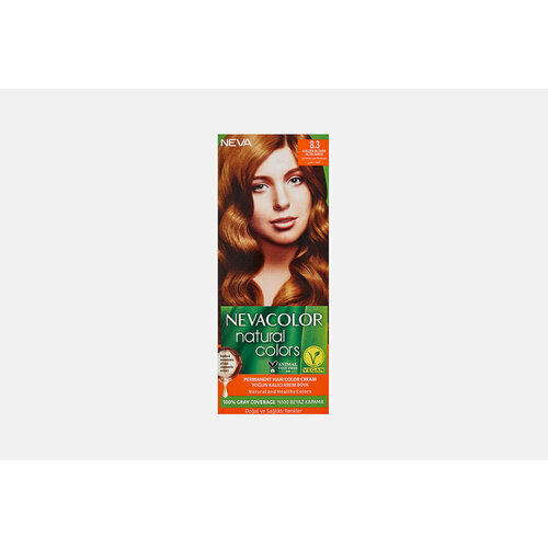 Стойкая крем-краска для волос Neva NEVACOLOR NATURAL COLOR 83 Золотистый блондин количество 1 шт 600₽