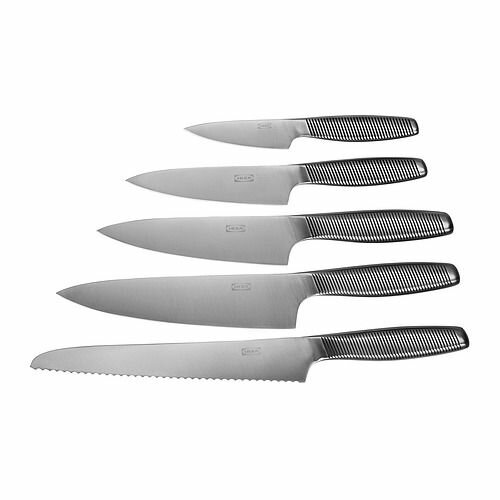 Набор ножей икеа 365+, 5 предметов, нержавеющая сталь