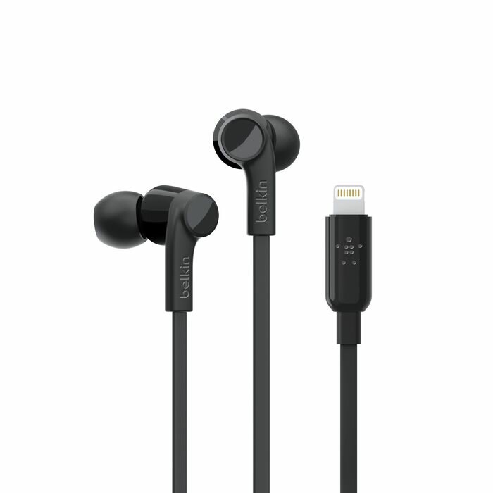 Наушники-вкладыши проводные Belkin Soundform Headphones with Lightning Connector. Цвет: черный