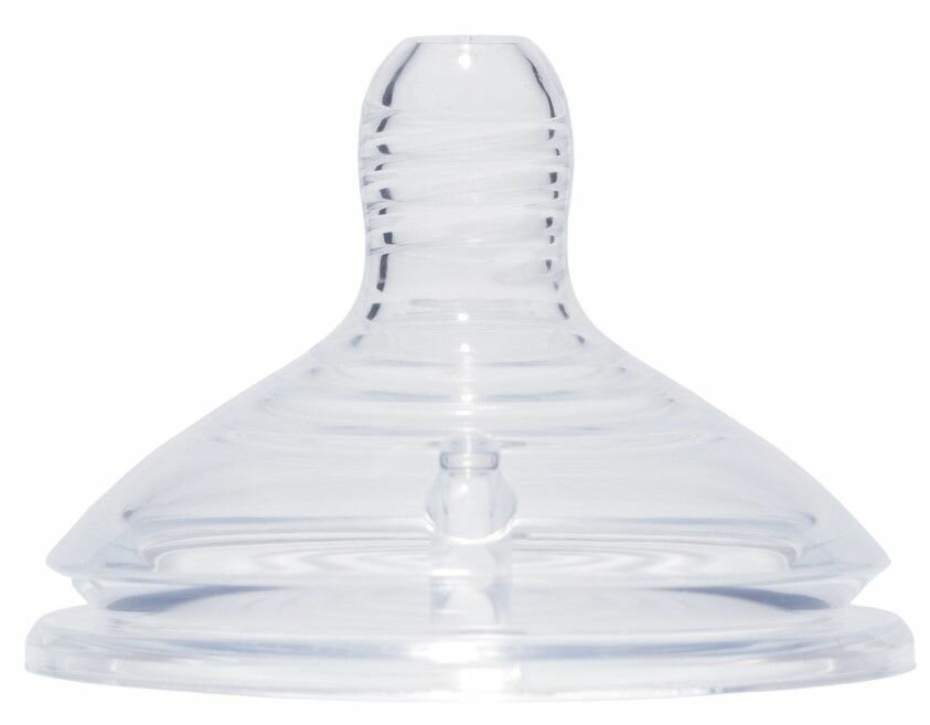 Детская соска для бутылочки, силиконовая насадка для кормления новорожденных, со средней скоростью потока и широким горлышком 60мм, +3мес.