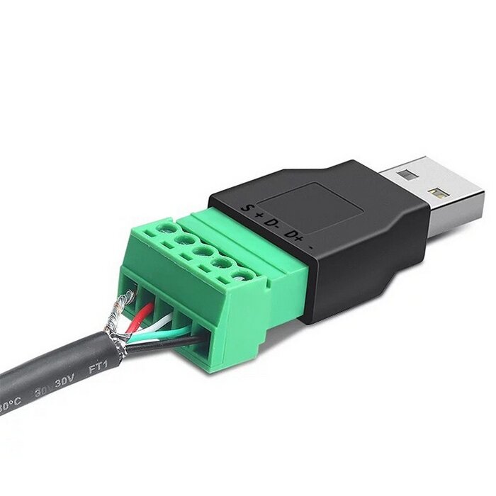 Разъем USB 2.0 Разъем USB-ANYTYPE(п) USB2.0 (клемник)