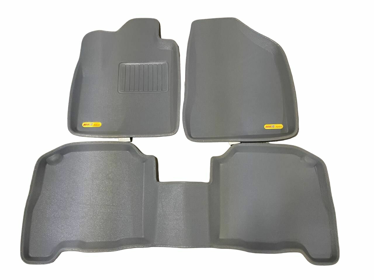 фото Коврики в машину для Hyundai Santa Fe II 2006-2010 г. - 3D серый "Kagu"