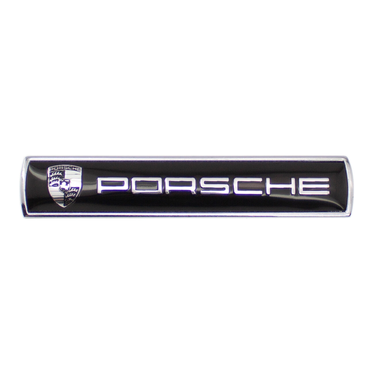 Эмблема Porsche универсальная черная