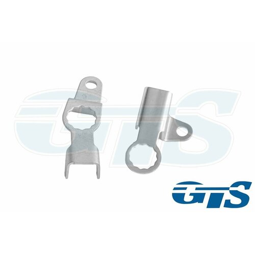 Комплект кронштейнов крепления и скобы тормоз шланга на суппорт левый 21213506075 21213506077 279₽