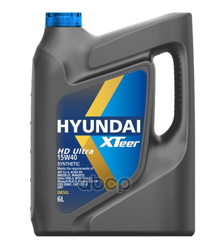 HYUNDAI XTeer Масло Diesel Hd Ultra 15W40 Cj-4 6Л