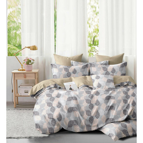 Пододеяльник из поплина PL-126 Elin (серый), Пододеяльник 150х215